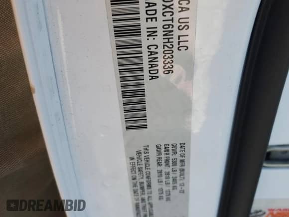 2022 Dodge Charger R/T с VIN 2C3CDXCT6NH203336, выставлен на аукционе Copart как лот 71093115 с пробегом Не указан миль и Списание • Salvage title. История ставок и продаж доступна на DreamBid. Изображение 12.