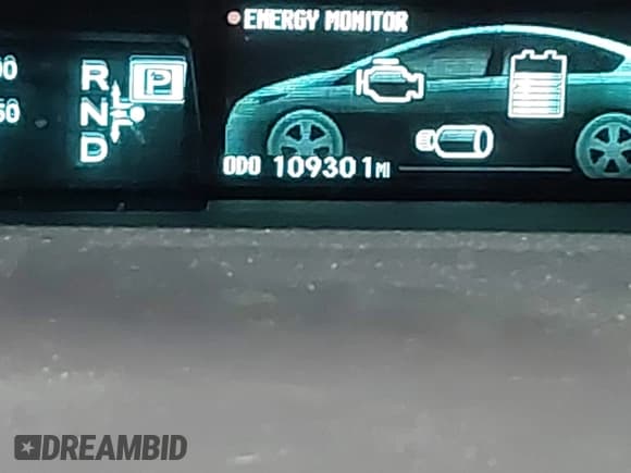 ✅ 2013 Toyota Prius One • VIN: JTDKN3DU0D1663948 • Lot: 41445271. Listed on IAAI with 109,301 mi. Free auction sales archive from the USA and detailed vehicle history report at DreamBid. Image 15.