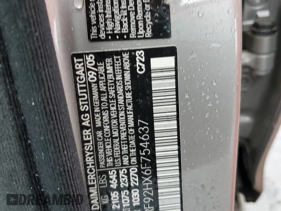 ✅ 2006 Mercedes-Benz C 280 Luxury • VIN: WDBRF92HX6F754637 • Lot: 57135925. Wystawiony na Copart z przebiegiem 167 854 mil. Bezpłatny archiwum sprzedaży aukcyjnych z USA i szczegółowy raport historii pojazdu na DreamBid. Zdjęcie 12.