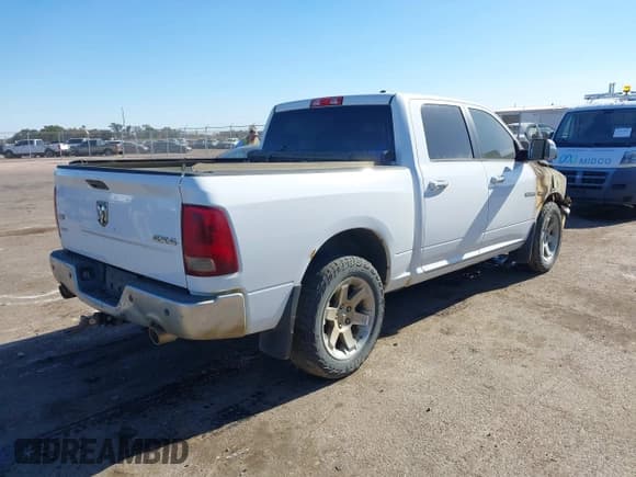 ✅ 2010 Dodge 1500 SLT • VIN: 1D7RV1CT0AS212641 • Lot: 43496349. Listed on IAAI with Not provided. Free auction sales archive from the USA and detailed vehicle history report at DreamBid. Image 4.