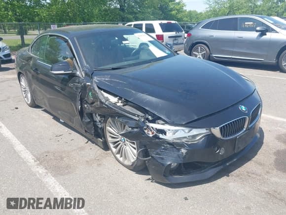 ✅ 2015 BMW 4 Series 428i xDrive • VIN: WBA3T1C55FP820444 • Lot: 42183187. Listed on IAAI with 102,672 mi. Free auction sales archive from the USA and detailed vehicle history report at DreamBid. Image 1.