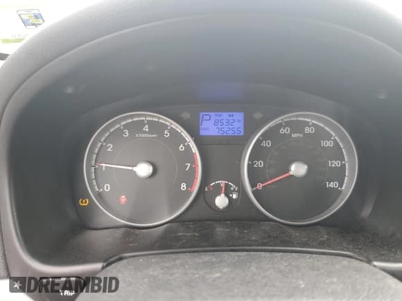 ✅ 2010 Hyundai Accent GLS • VIN: KMHCN4AC4AU492925 • Lot: 55312795. Listed on Copart with 75,255 mi. Free auction sales archive from the USA and detailed vehicle history report at DreamBid. Image 9.