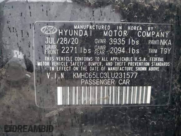 ✅ 2020 Hyundai Ioniq Blue • VIN: KMHC65LC3LU231577 • Лот: 72741224. Размещён на Copart с пробегом 67 251 миль миль. Получите бесплатный доступ к архиву аукционных продаж из США и посмотрите подробный отчёт об истории автомобиля на DreamBid. Изображение 12.