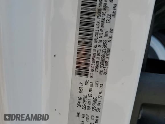 ✅ 2016 Ram ProMaster Cargo • VIN: 3C6TRVAG4GE130920 • Lot: 59109085. Listed on Copart with 218,567 mi. Free auction sales archive from the USA and detailed vehicle history report at DreamBid. Image 13.