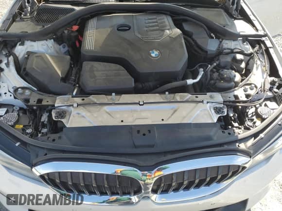 2021 BMW 3 Series 330i with VIN 3MW5R1J04M8B91740, listed as a Copart auction lot 64383555 with 77,484 mi miles and Salvage title. Bid and sale history available at DreamBid. Image 11.