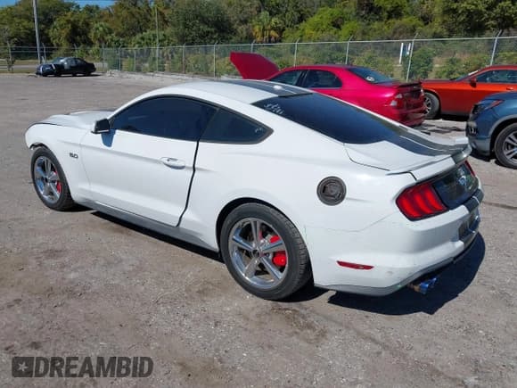 ✅ 2018 Ford Mustang GT Premium • VIN: 1FA6P8CFXJ5127949 • Lot: 43594217. Listed on IAAI with 45,097 mi. Free auction sales archive from the USA and detailed vehicle history report at DreamBid. Image 3.