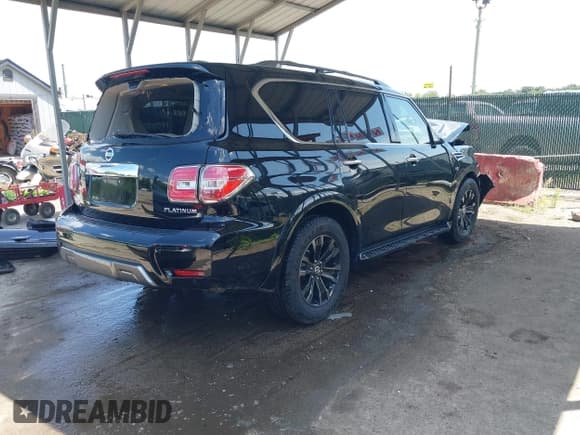 ✅ 2019 Nissan Armada Platinum • VIN: JN8AY2NC5K9580697 • Lot: 42938523. Listed on IAAI with 57,545 mi. Free auction sales archive from the USA and detailed vehicle history report at DreamBid. Image 4.