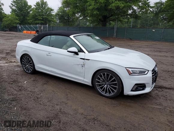 ✅ 2018 Audi A5 Cabriolet Prestige • VIN: WAU2NGF56JN016632 • Lot: 60995185. Listed on Copart with 45,344 mi. Free auction sales archive from the USA and detailed vehicle history report at DreamBid. Image 4.