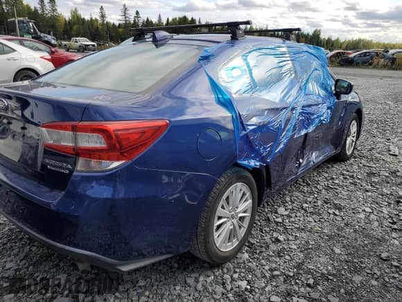 2017 Subaru Impreza Premium с VIN 4S3GKAB62H3614641, выставлен на аукционе Copart как лот 80938385 с пробегом 115 028 миль миль и Списание • Salvage title. История ставок и продаж доступна на DreamBid. Изображение 3.