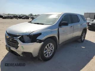 ✅ 2019 Chevrolet Traverse LS • VIN: 1GNERFKW3KJ112487 • Lot: 86539435. Wystawiony na Copart z przebiegiem 45 142 mil. Bezpłatny archiwum sprzedaży aukcyjnych z USA i szczegółowy raport historii pojazdu na DreamBid. Zdjęcie 1.