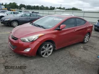 ✅ 2011 Hyundai Elantra GLS • VIN: KMHDH4AE0BU160947 • Lot: 67275695. Listed on Copart with 129,280 mi. Free auction sales archive from the USA and detailed vehicle history report at DreamBid. Image 1.