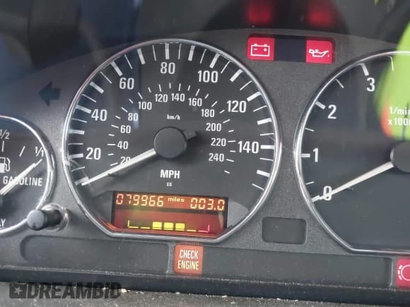 ✅ 1997 BMW 3 Series Z3 2.8 • VIN: 4USCJ3320VLC06608 • Лот: 41544601. Опубликован ранее на IAAI с пробегом 79 966 миль. Бесплатный доступ к архиву аукционных продаж из США и подробный отчёт об истории автомобиля на DreamBid. Изображение 7.