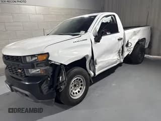✅ 2021 Chevrolet Silverado 1500 Work Truck • VIN: 3GCNWAEF8MG164749 • Lot: 43680312. Listed on IAAI with 90,987 mi. Free auction sales archive from the USA and detailed vehicle history report at DreamBid. Image 1.