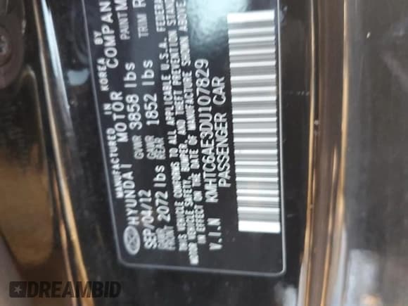 ✅ 2013 Hyundai Veloster Turbo • VIN: KMHTC6AE3DU107829 • Lot: 85569024. Wystawiony na Copart z przebiegiem 108 396 mil. Bezpłatny archiwum sprzedaży aukcyjnych z USA i szczegółowy raport historii pojazdu na DreamBid. Zdjęcie 12.