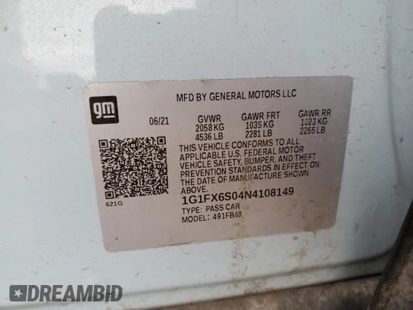 ✅ 2022 Chevrolet Bolt EV 2LT • VIN: 1G1FX6S04N4108149 • Lot: 52209995. Wystawiony na Copart z przebiegiem 23 090 mil. Bezpłatny archiwum sprzedaży aukcyjnych z USA i szczegółowy raport historii pojazdu na DreamBid. Zdjęcie 13.