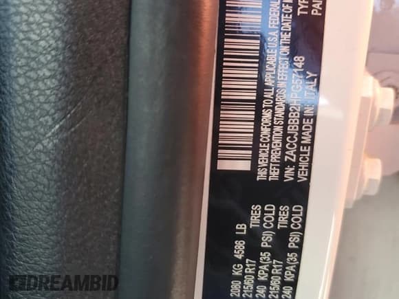 ✅ 2017 Jeep Renegade Latitude • VIN: ZACCJBBB2HPG57148 • Lot: 70386605. Listed on Copart with 82,218 mi. Free auction sales archive from the USA and detailed vehicle history report at DreamBid. Image 13.