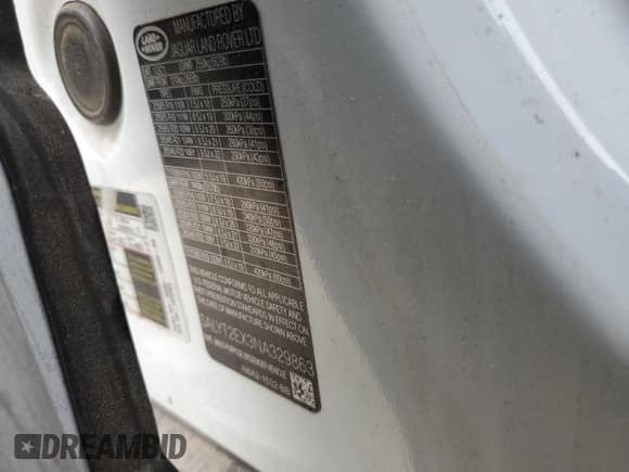 ✅ 2022 Land Rover Range Rover Velar R-Dynamic S • VIN: SALYT2EX3NA329863 • Лот: 80141655. Опубликован ранее на Copart с пробегом 66 779 миль. Бесплатный доступ к архиву аукционных продаж из США и подробный отчёт об истории автомобиля на DreamBid. Изображение 13.