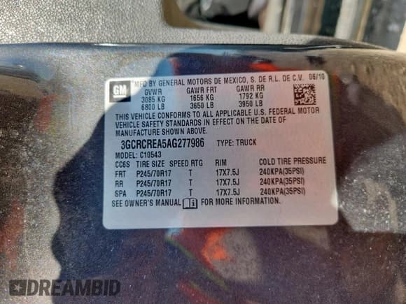 ✅ 2010 Chevrolet Silverado 1500 LS • VIN: 3GCRCREA5AG277986 • Lot: 82357685. Wystawiony na Copart z przebiegiem 126 815 mil. Bezpłatny archiwum sprzedaży aukcyjnych z USA i szczegółowy raport historii pojazdu na DreamBid. Zdjęcie 13.