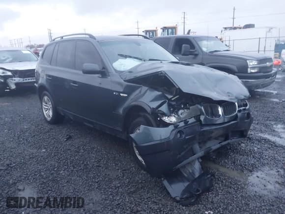 ✅ 2004 BMW X3 3.0i • VIN: WBXPA93424WC33594 • Lot: 43599982. Listed on IAAI with 180,636 mi. Free auction sales archive from the USA and detailed vehicle history report at DreamBid. Image 1.