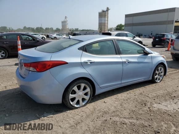 ✅ 2011 Hyundai Elantra Limited • VIN: KMHDH4AE9BU156282 • Lot: 58935265. Listed on Copart with 144,313 mi. Free auction sales archive from the USA and detailed vehicle history report at DreamBid. Image 3.
