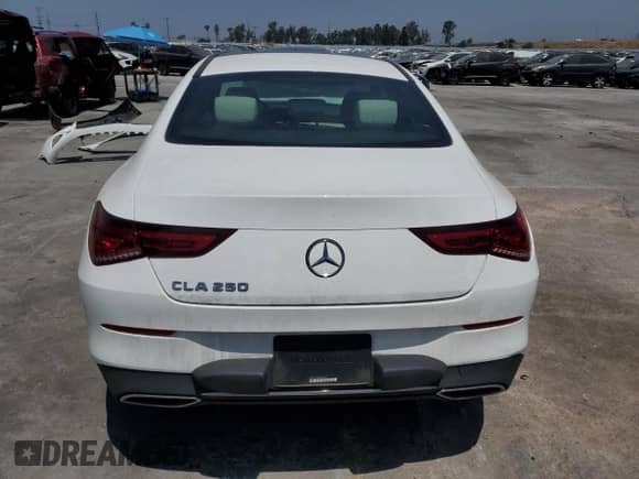 2023 Mercedes-Benz CLA 250 with VIN W1K5J4GB9PN398779, listed as a Copart auction lot 59777935 with 13,114 mi miles and Salvage title. Bid and sale history available at DreamBid. Image 6.