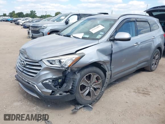 ✅ 2013 Hyundai Santa Fe GLS • VIN: KM8SM4HF4DU014863 • Лот: 43312807. Опубликован ранее на IAAI с пробегом 90 126 миль. Бесплатный доступ к архиву аукционных продаж из США и подробный отчёт об истории автомобиля на DreamBid. Изображение 2.