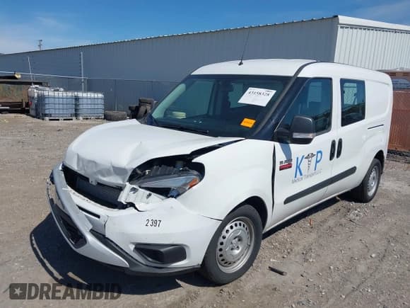 ✅ 2022 Ram ProMaster City Cargo Tradesman • VIN: ZFBHRFAB2N6Y37397 • Lot: 43158328. Listed on IAAI with 55,664 mi. Free auction sales archive from the USA and detailed vehicle history report at DreamBid. Image 2.