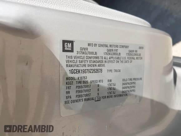 ✅ 2009 Chevrolet Silverado 1500 Work Truck • VIN: 1GCEK19079Z262678 • Lot: 41807479. Listed on IAAI with 239,904 mi. Free auction sales archive from the USA and detailed vehicle history report at DreamBid. Image 9.