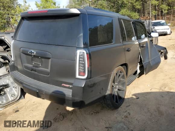 2020 Chevrolet Tahoe Premier with VIN 1GNSKCKJ0LR269696, listed as a Copart auction lot 47177065 with Not provided miles and Salvage title. Bid and sale history available at DreamBid. Image 3.