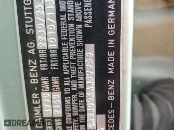 ✅ 1989 Mercedes-Benz 300 SE • VIN: WDBCA24D0KA457759 • Lot: 47920625. Wystawiony na Copart z przebiegiem 174 332 mil. Bezpłatny archiwum sprzedaży aukcyjnych z USA i szczegółowy raport historii pojazdu na DreamBid. Zdjęcie 12.