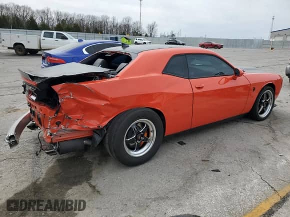 2021 Dodge Challenger SRT Hellcat with VIN 2C3CDZC96MH676510, listed as a Copart auction lot 49991055 with 4,467 mi miles and Salvage title. Bid and sale history available at DreamBid. Image 3.