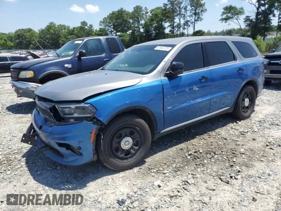 2022 Dodge Durango Pursuit z VIN 1C4SDJFT4NC202107, wystawiony jako Copart lot #57845725 z przebiegiem Nie podano mil oraz Szkoda całkowita • Salvage title. Historia ofert i sprzedaży dostępna na DreamBid. Obrazek 1.