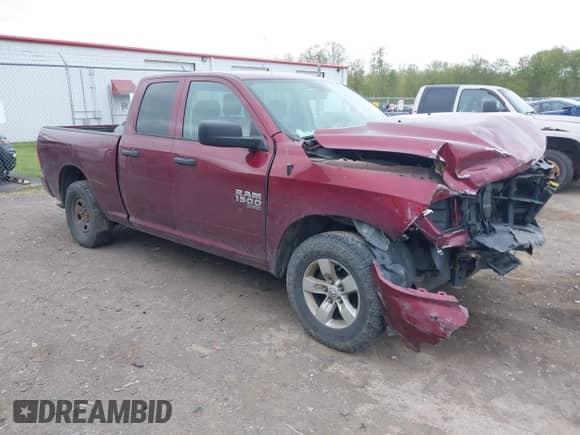 2019 Ram 1500 Tradesman with VIN 1C6RR7FG7KS501699, listed as a IAAI auction lot 42220021 with 92,433 mi miles and . Bid and sale history available at DreamBid. Image 1.