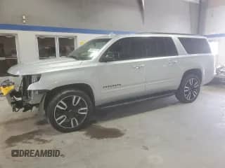 2020 Chevrolet Suburban Premier z VIN 1GNSKJKC7LR169889, wystawiony jako Copart lot #80007185 z przebiegiem 131 828 mil mil oraz Szkoda całkowita • Salvage title. Historia ofert i sprzedaży dostępna na DreamBid. Obrazek 1.