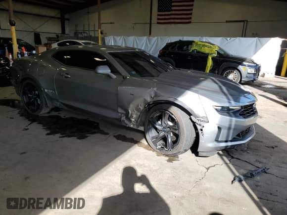 2023 Chevrolet Camaro 2LT with VIN 1G1FD1RX4P0157084, listed as a Copart auction lot 85086045 with 45,369 mi miles and Salvage title. Bid and sale history available at DreamBid. Image 4.