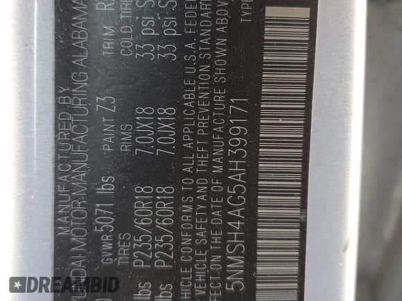 ✅ 2010 Hyundai Santa Fe SE • VIN: 5NMSH4AG5AH399171 • Лот: 68798134. Опубликован ранее на Copart с пробегом 156 900 миль. Бесплатный доступ к архиву аукционных продаж из США и подробный отчёт об истории автомобиля на DreamBid. Изображение 13.