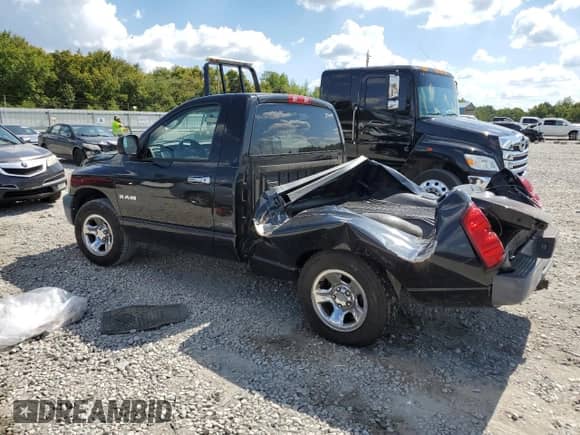 2008 Dodge 1500 ST с VIN 1D7HA16KX8J156962, выставлен на аукционе Copart как лот 73376794 с пробегом 169 544 миль миль и Списание • Salvage title. История ставок и продаж доступна на DreamBid. Изображение 2.