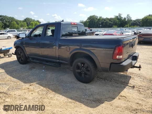 2019 Ram 1500 Warlock with VIN 1C6RR6GT2KS675881, listed as a Copart auction lot 65443724 with 115,546 mi miles and Salvage title. Bid and sale history available at DreamBid. Image 2.