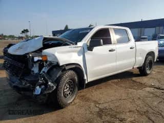 2020 Chevrolet Silverado 1500 Work Truck z VIN 3GCPYAEK3LG207795, wystawiony jako Copart lot #65591405 z przebiegiem Nie podano mil oraz Szkoda całkowita • Salvage title. Historia ofert i sprzedaży dostępna na DreamBid. Obrazek 1.