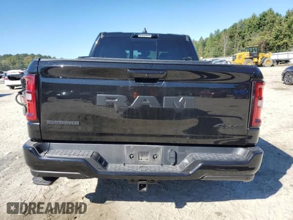 2025 Ram 1500 Big Horn с VIN 1C6RRFFG4SN635837, выставлен на аукционе Copart как лот 85282145 с пробегом 11 916 миль миль и Списание • Salvage title. История ставок и продаж доступна на DreamBid. Изображение 6.