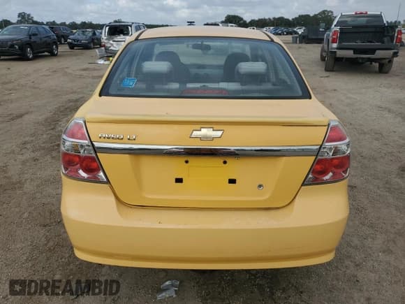 ✅ 2010 Chevrolet Aveo 1LT • VIN: KL1TD5DE4AB126377 • Lot: 76954034. Wystawiony na Copart z przebiegiem 134 297 mil. Bezpłatny archiwum sprzedaży aukcyjnych z USA i szczegółowy raport historii pojazdu na DreamBid. Zdjęcie 6.