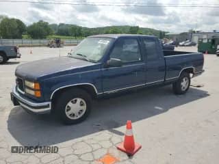 ✅ 1999 GMC Sierra 1500 • VIN: 1GTEC19MXXR505798 • Lot: 55609605. Listed on Copart with 135,309 mi. Free auction sales archive from the USA and detailed vehicle history report at DreamBid. Image 1.