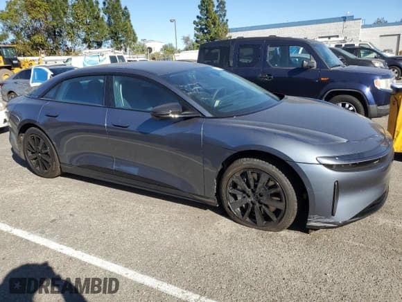 ✅ 2025 Lucid Air Touring • VIN: 50EA1TEA2SA009053 • Lot: 88914355. Listed on Copart with 341 mi. Free auction sales archive from the USA and detailed vehicle history report at DreamBid. Image 4.