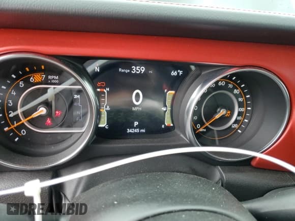 ✅ 2023 Jeep Wrangler Rubicon • VIN: 1C4HJXFN5PW509018 • Lot: 56535245. Listed on Copart with 34,245 mi. Free auction sales archive from the USA and detailed vehicle history report at DreamBid. Image 9.