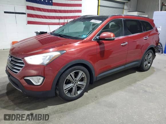 2015 Hyundai Santa Fe Limited with VIN KM8SRDHF4FU102705, listed as a Copart auction lot 91084875 with 183,317 mi miles and Salvage title. Bid and sale history available at DreamBid. Image 1.