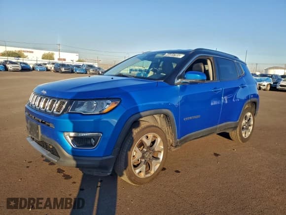 ✅ 2021 Jeep Compass Limited • VIN: 3C4NJDCB4MT583351 • Лот: 94455785. Опубликован ранее на Copart с пробегом 178 268 миль. Бесплатный доступ к архиву аукционных продаж из США и подробный отчёт об истории автомобиля на DreamBid. Изображение 1.