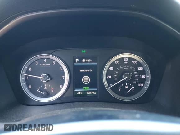 2018 Hyundai Sonata SEL with VIN 5NPE34AF6JH661298, listed as a Copart auction lot 82359375 with 93,179 mi miles and Salvage title. Bid and sale history available at DreamBid. Image 9.