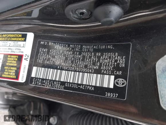 ✅ 2011 Toyota Avalon • VIN: 4T1BK3DB7BU395043 • Lot: 43384641. Wystawiony na IAAI z przebiegiem 126 281 mil. Bezpłatny archiwum sprzedaży aukcyjnych z USA i szczegółowy raport historii pojazdu na DreamBid. Zdjęcie 9.