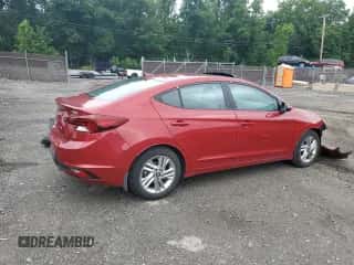 2019 Hyundai Elantra Limited with VIN KMHD84LF0KU785662, listed as a Copart auction lot 59732165 with 36,766 mi miles and Salvage title. Bid and sale history available at DreamBid. Image 3.