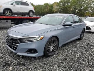 ✅ 2021 Honda Accord Touring • VIN: 1HGCV2F93MA016307 • Лот: 86668255. Опубликован ранее на Copart с пробегом 43 967 миль. Бесплатный доступ к архиву аукционных продаж из США и подробный отчёт об истории автомобиля на DreamBid. Изображение 1.